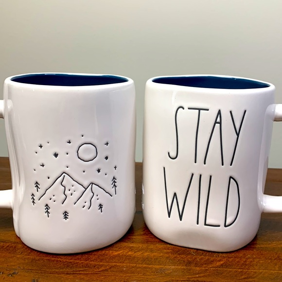 Rae Dunn Other - Last 1 - Rae Dunn “Stay Wild” Double Sided Mug